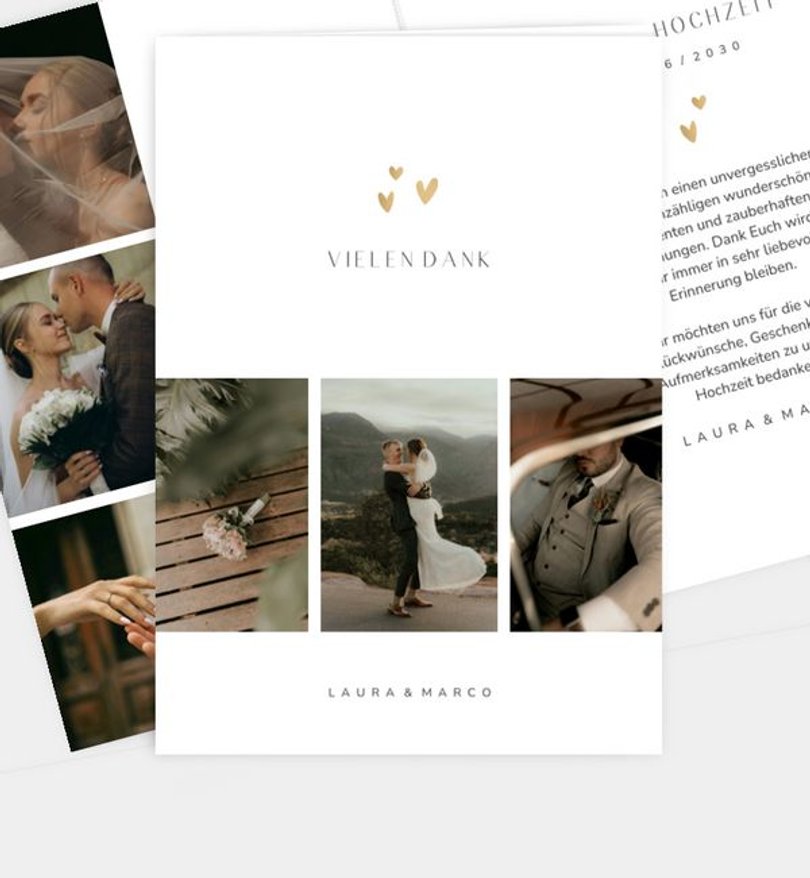 Dankeskarte Hochzeit Lovely Moment