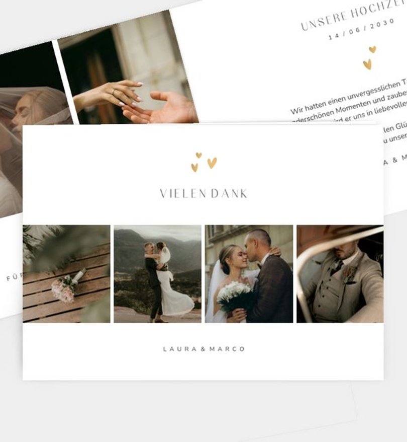 Dankeskarte Hochzeit Lovely Moment