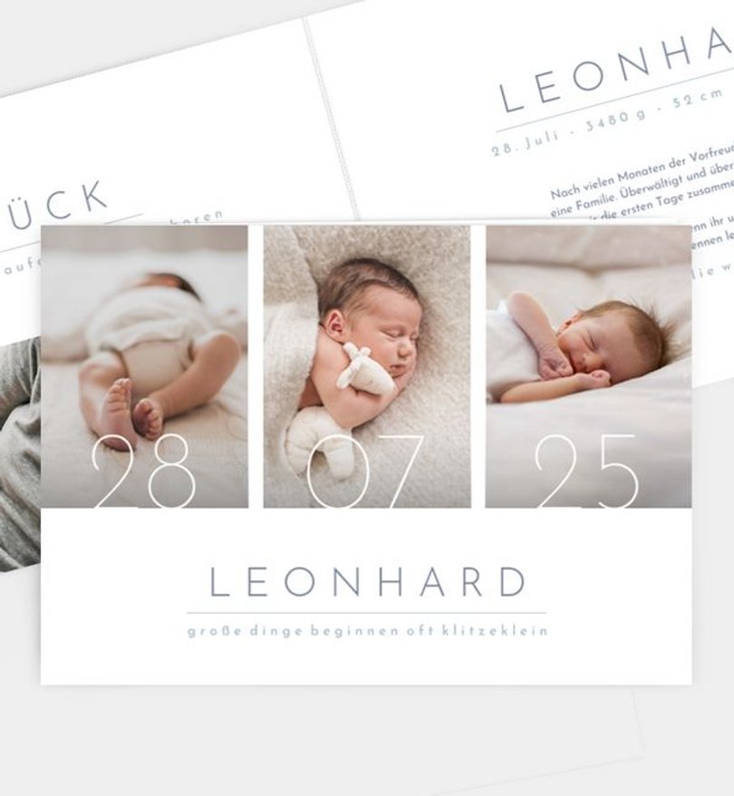 Geburtsanzeige Geburt Semplice