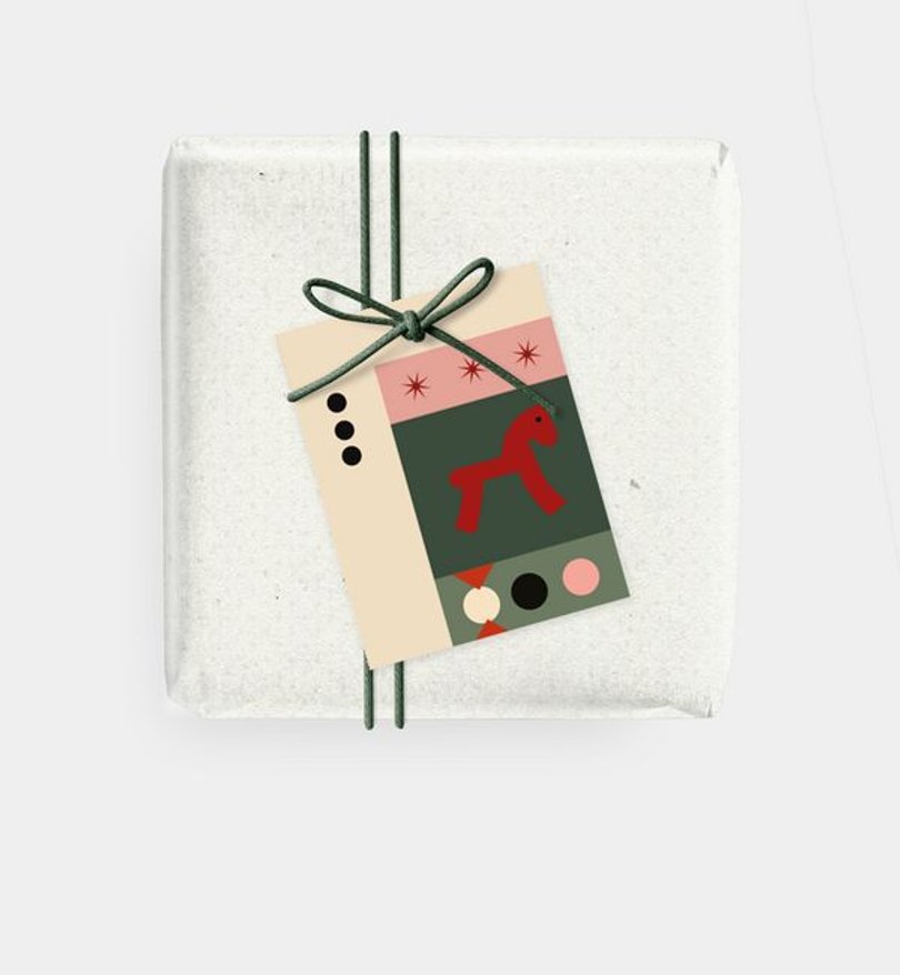 Geschenkanhänger Geschäftlich Thankful Christmas
