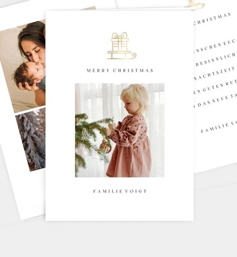 Weihnachtskarte Weihnachten/Privat Simple Christmas