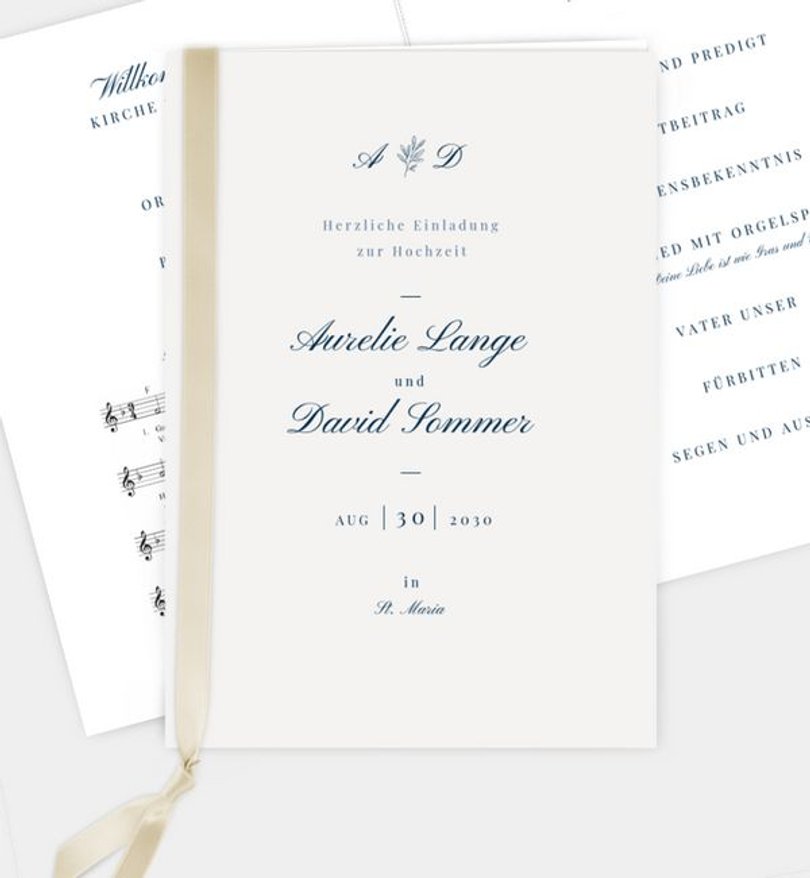 Kirchenheft Hochzeit Royal delight