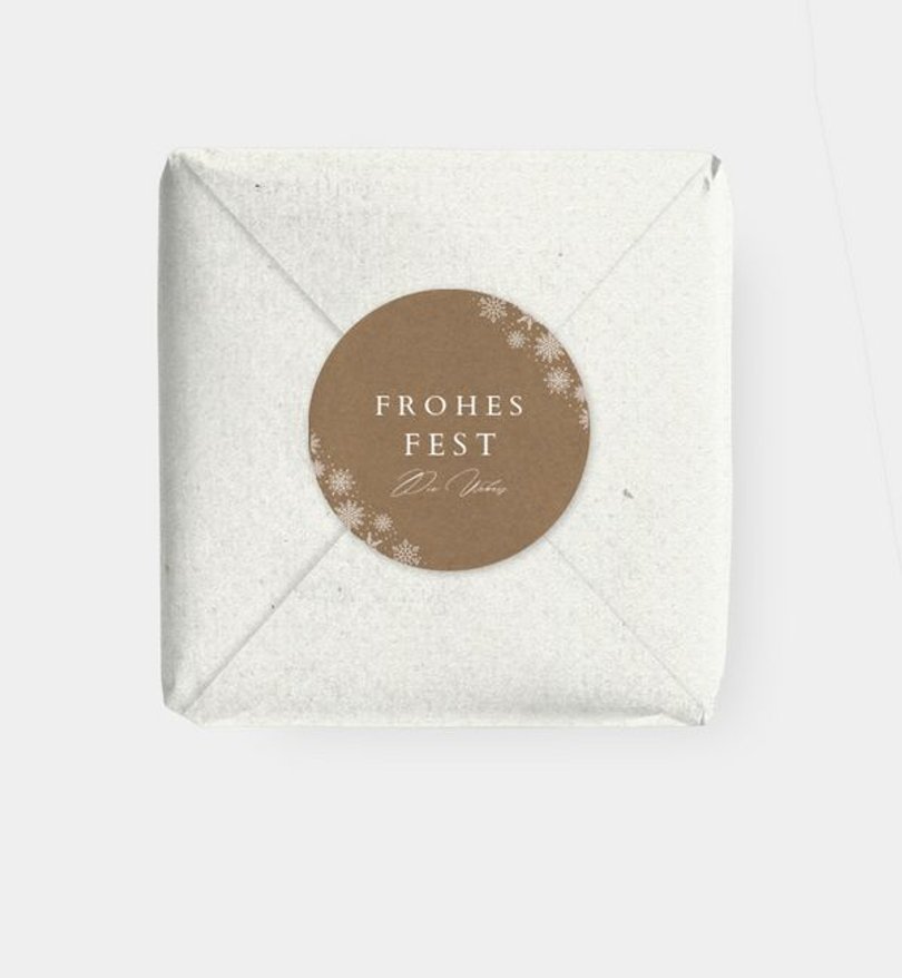 Geschenkaufkleber Weihnachten Vintage Christmas