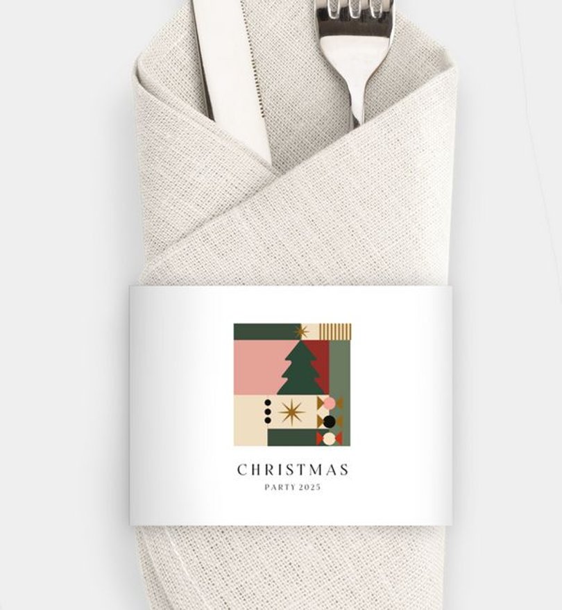 Besteck Servietten-Zubehör Geschäftlich Thankful Christmas