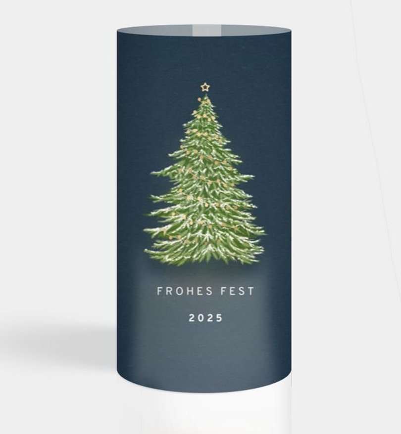 Windlichtkarte Geschäftlich Weihnachtsbaum
