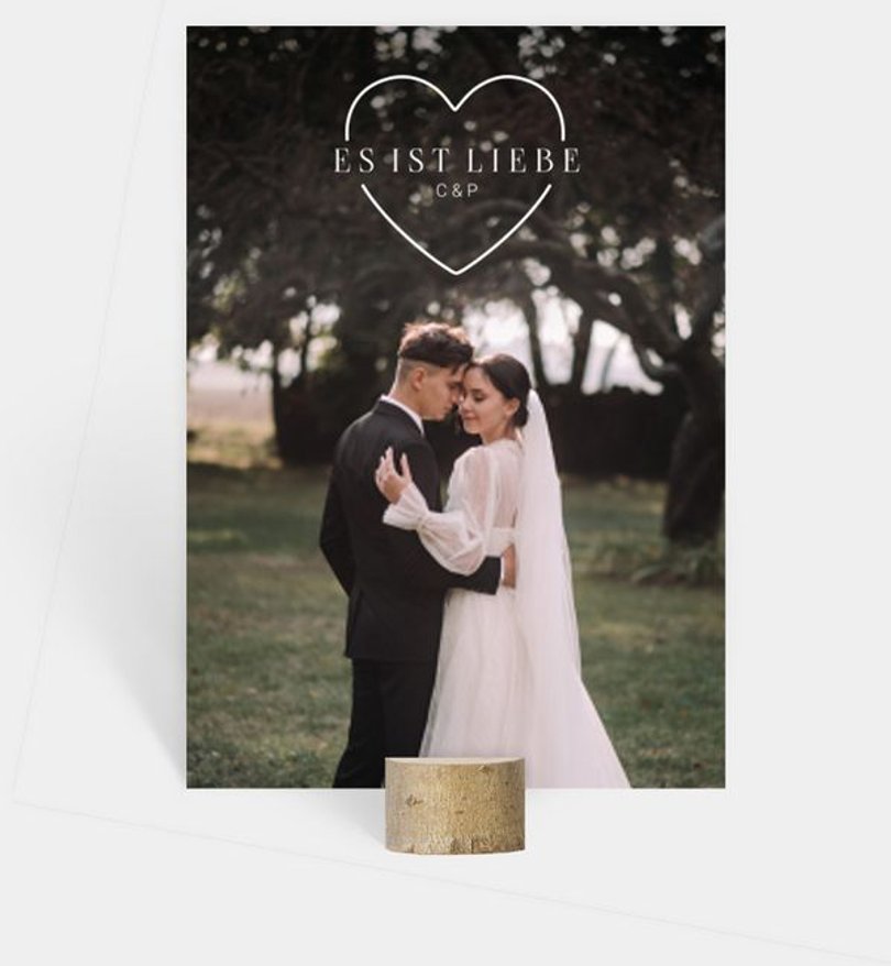 Fotoaufsteller Hochzeit Full with Love