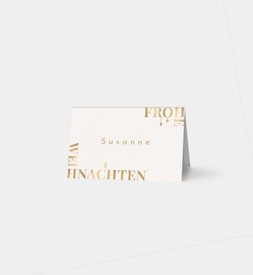 Tischkarte Weihnachten Frohlockende Zeit