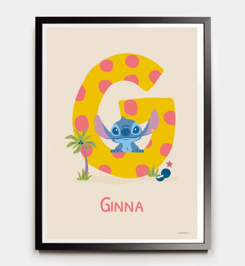 Stitch · Buchstabe G mit Namen