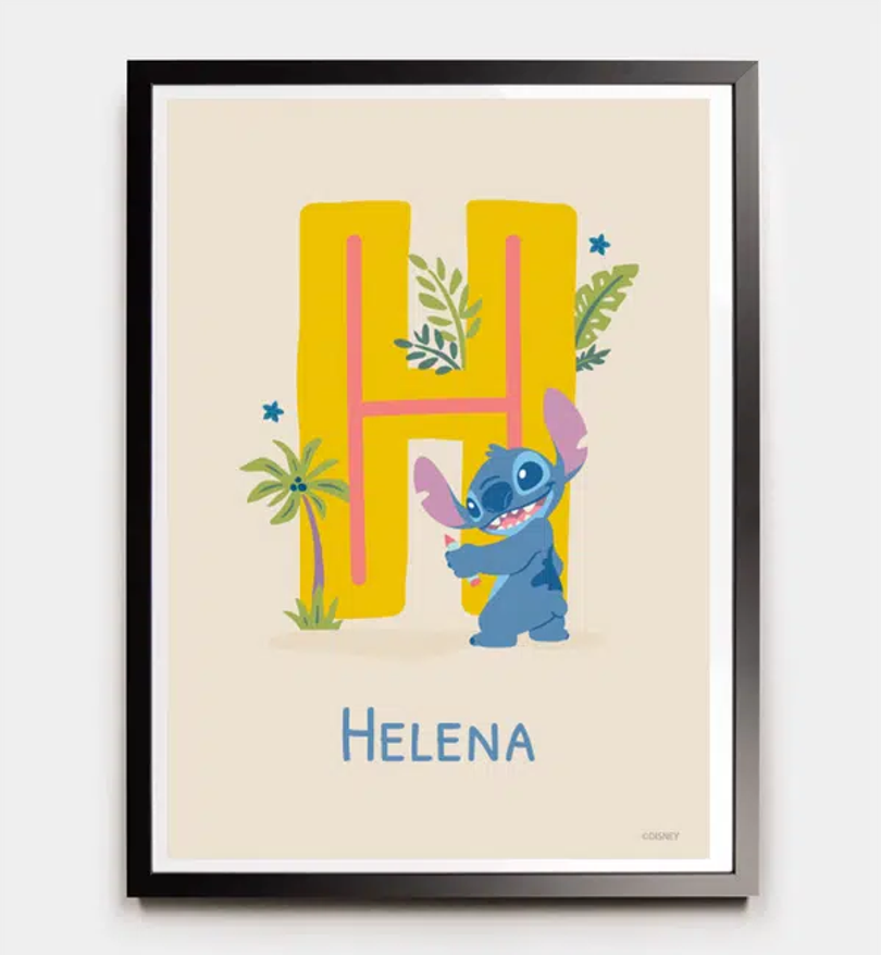 Stitch · Buchstabe H mit Namen