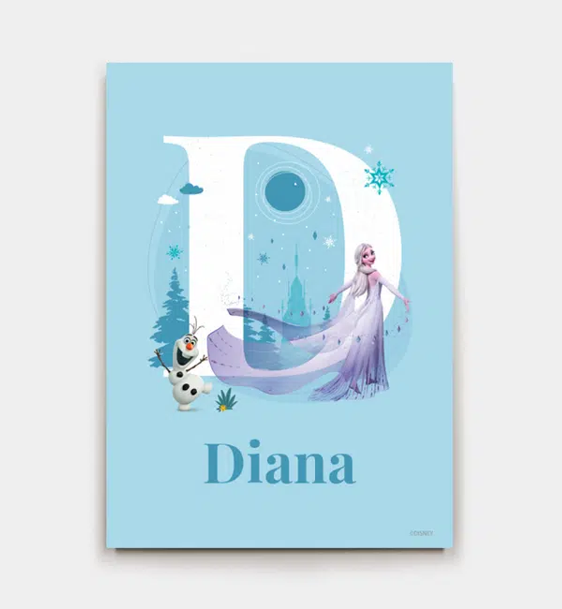 Frozen · Buchstabe D mit Namen