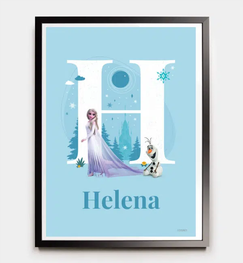 Frozen · Buchstabe H mit Namen