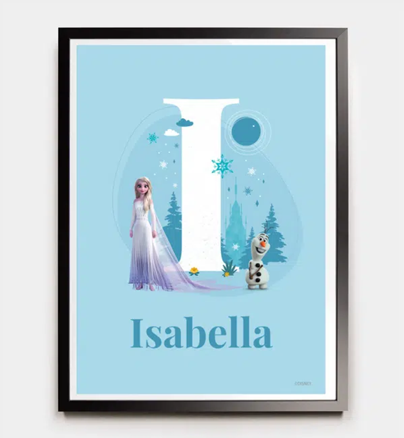 Frozen · Buchstabe I mit Namen