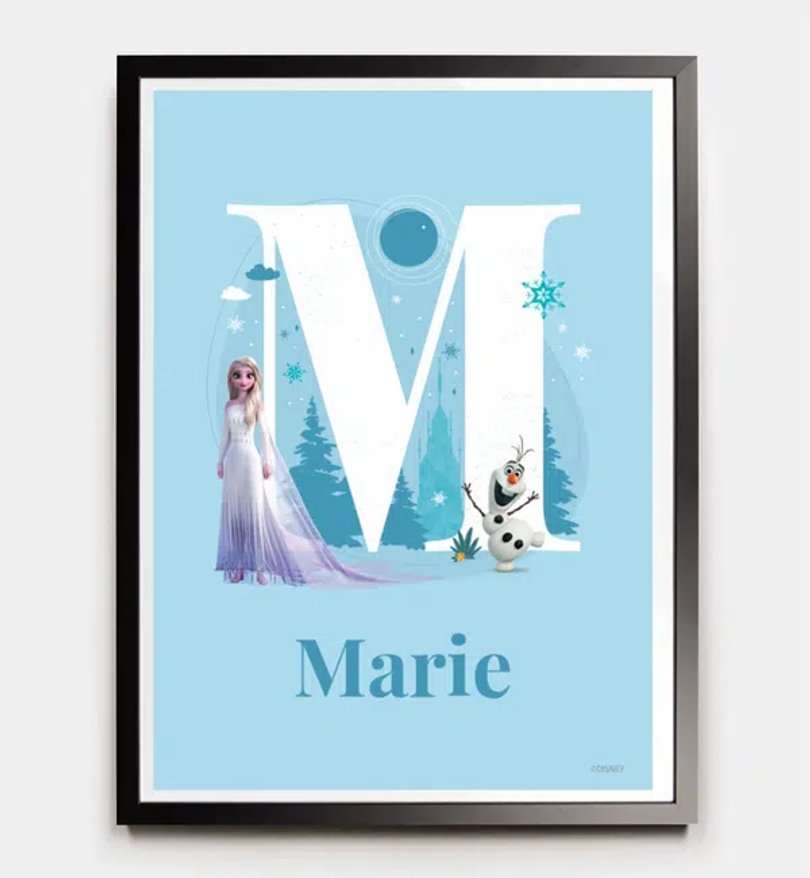 Frozen · Buchstabe M mit Namen