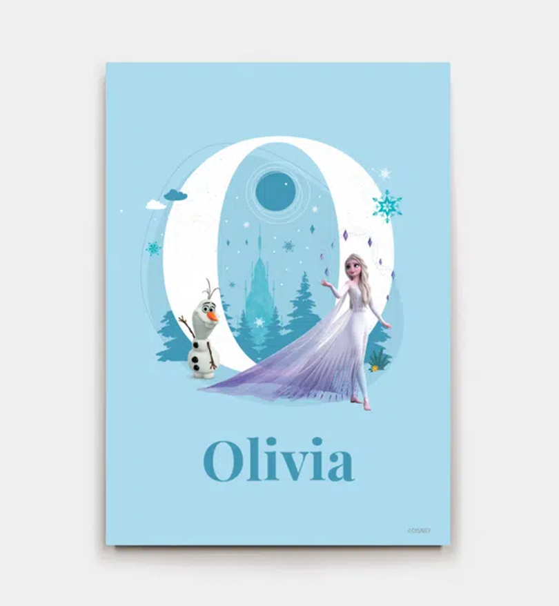 Frozen · Buchstabe O mit Namen