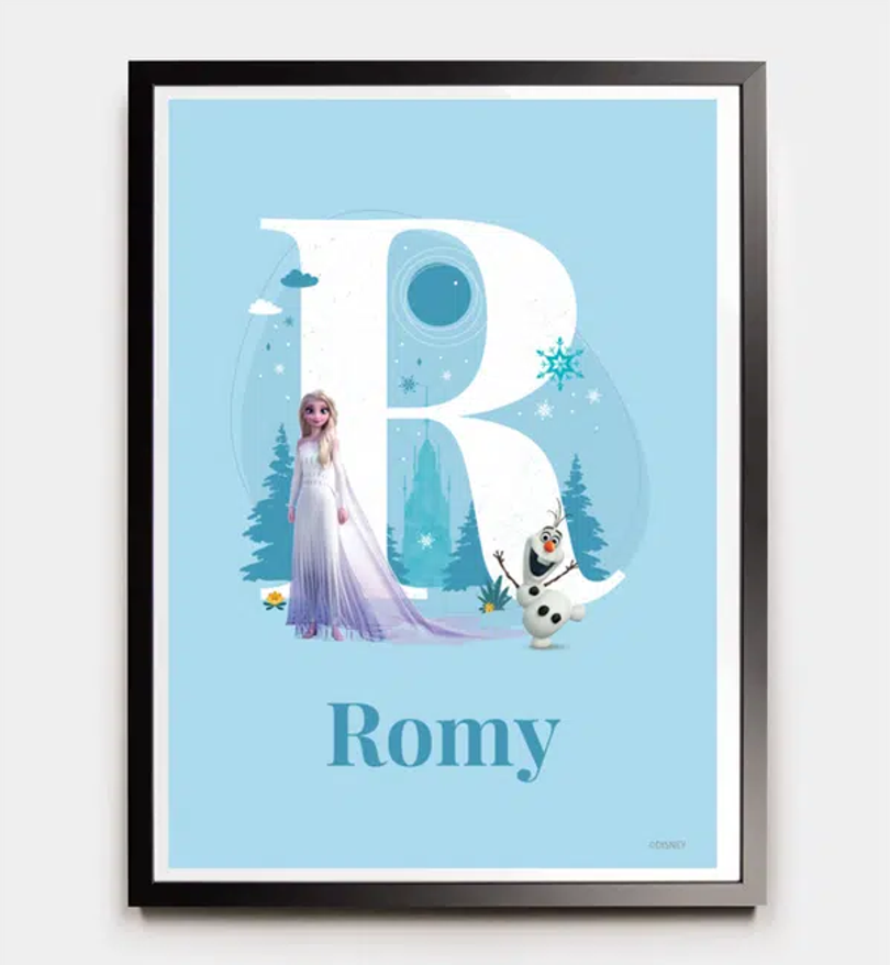 Frozen · Buchstabe R mit Namen