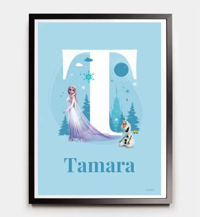 Frozen · Buchstabe T mit Namen