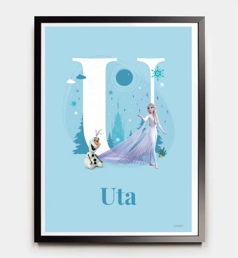 Frozen · Buchstabe U mit Namen