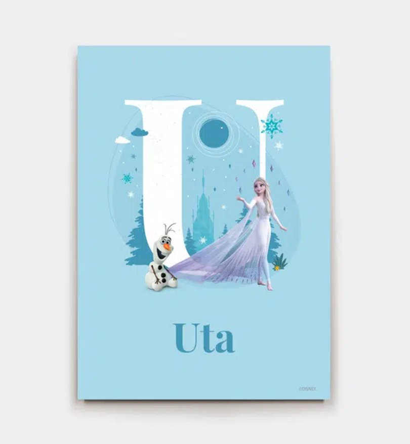 Frozen · Buchstabe U mit Namen