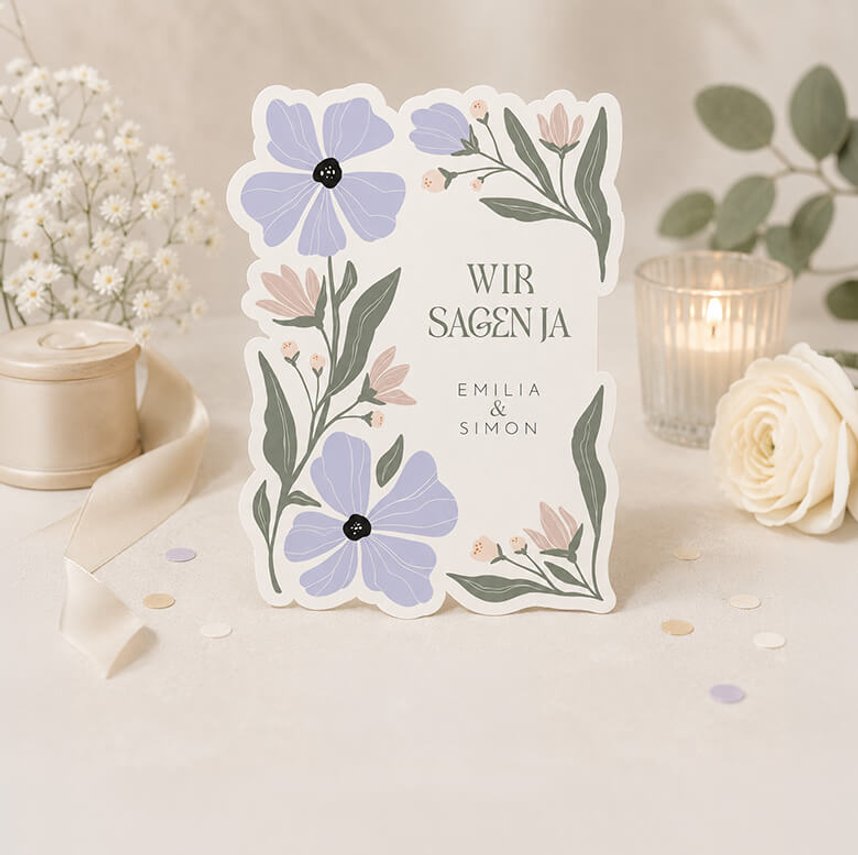 Hochzeitskarten Kreativform