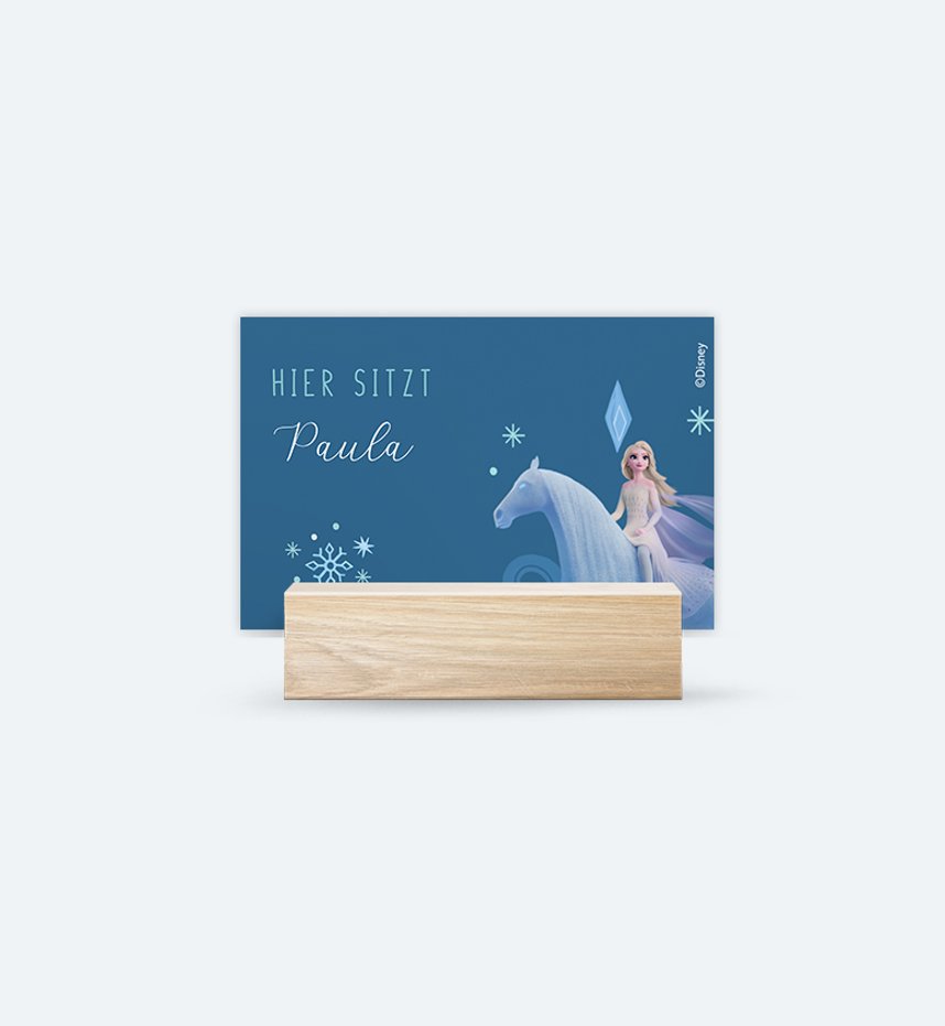 Namenskarte Frozen