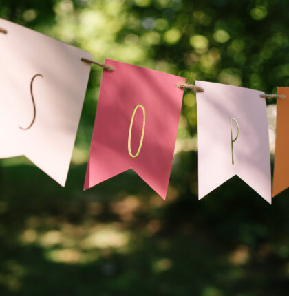 Namen Girlande basteln