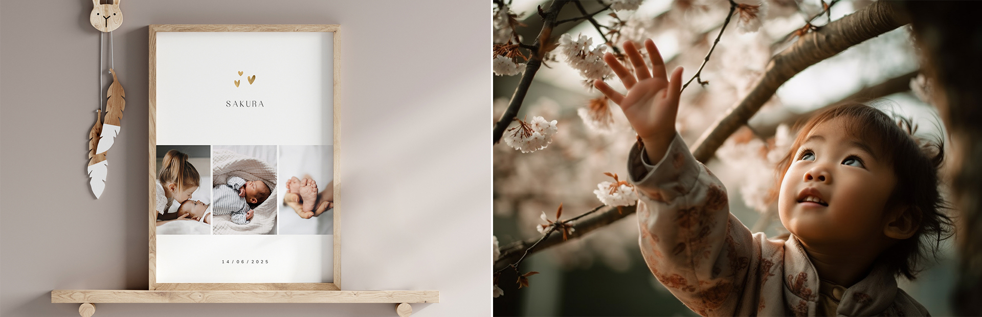 Mädchen unter einem japanischen Kirschblüten Baum