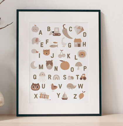ABC-Poster zur Einschulung
