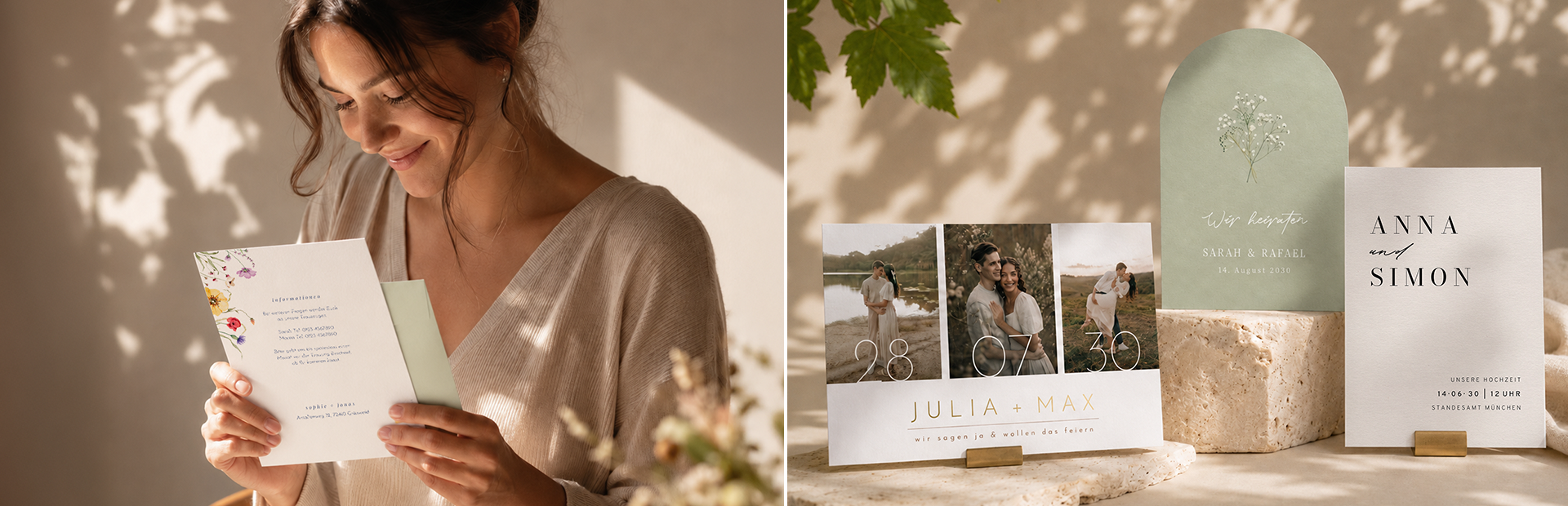 Die 10 schönsten Hochzeitseinladungen im Vergleich