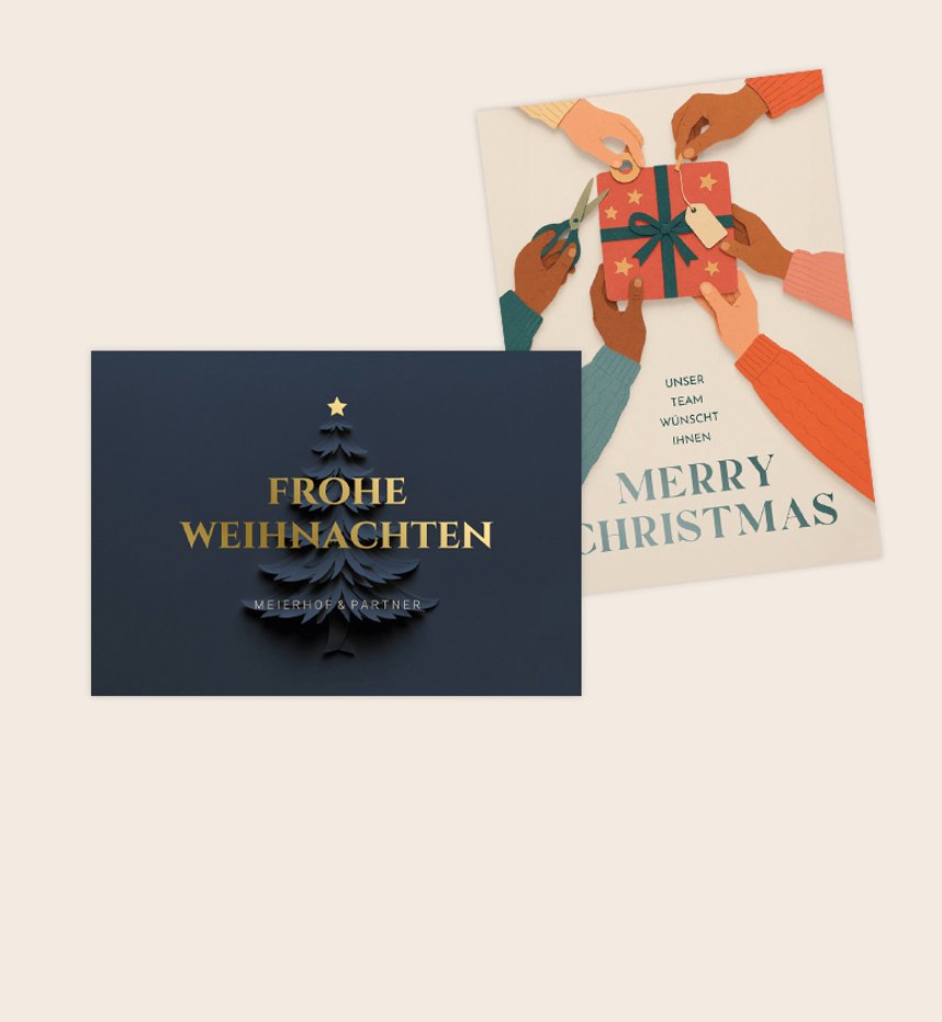 Geschäftliche Weihnachtskarten