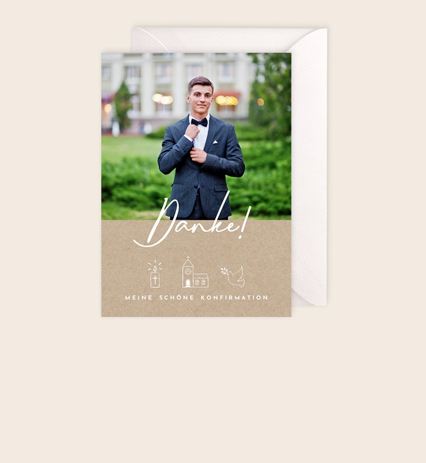 Dankeskarten zur Konfirmation